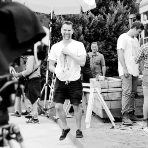 Behind-the-scenes commercial photography production